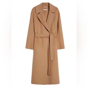 Women's Tan Belted Coat